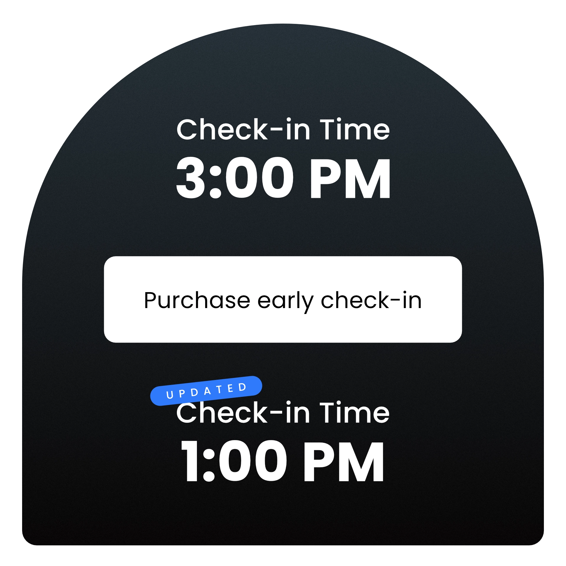Early check-in upsell prompt