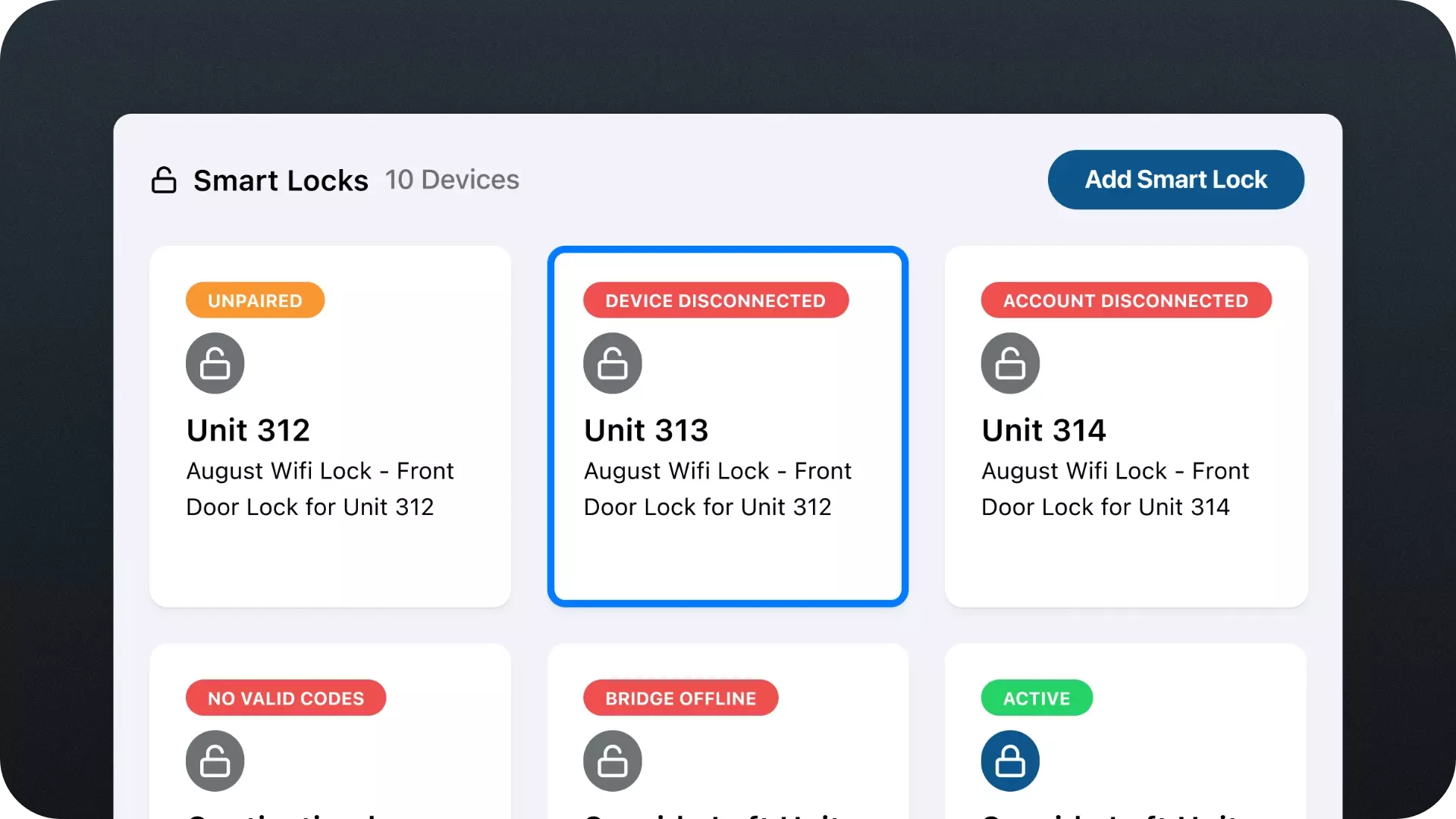 Smart locks hub in Enso Connect