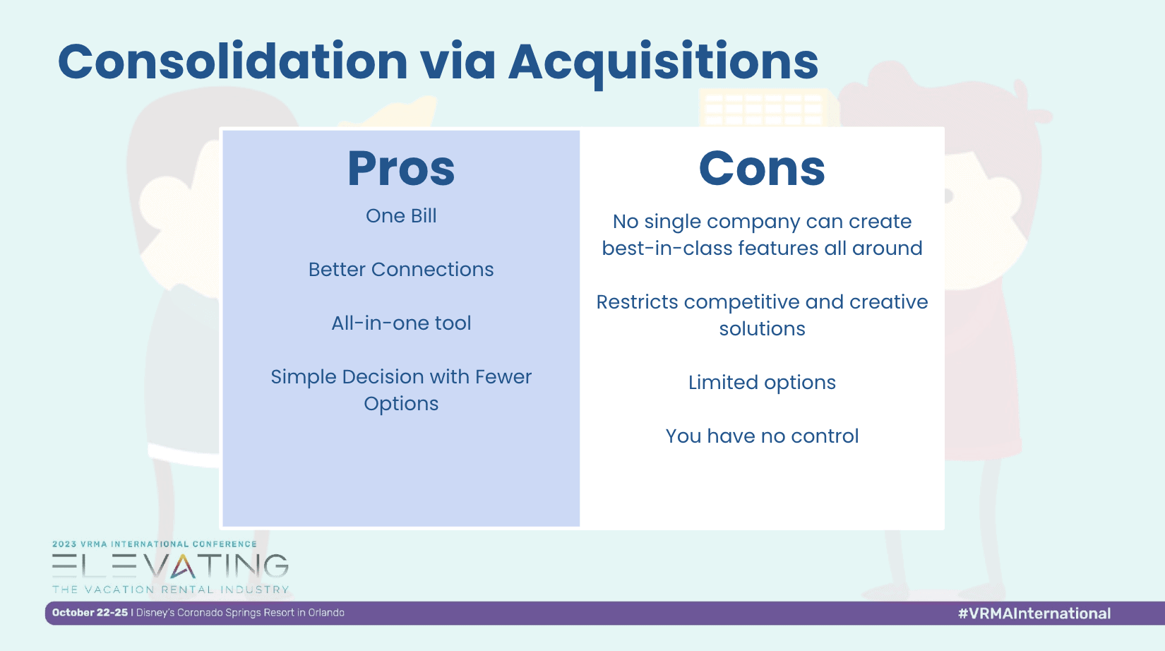 Fragmentation solution: Consolidation via Aquisition